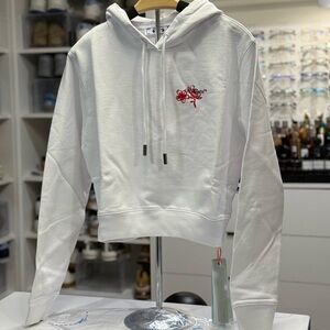 Off-White CNY Cropped Hoodie White XS